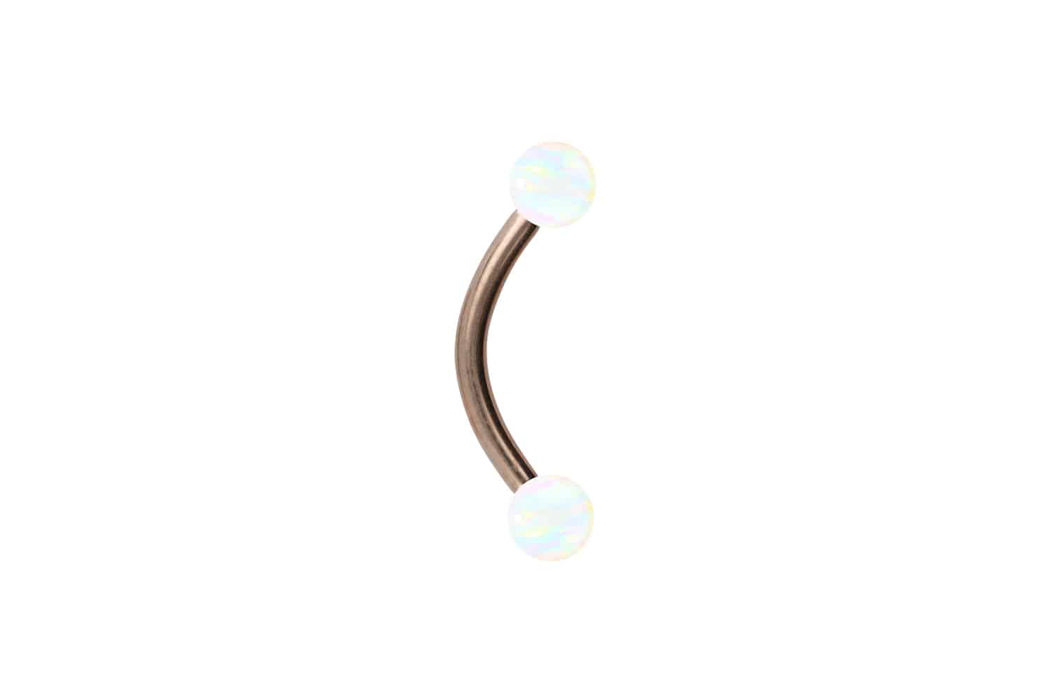 Chirurgenstahl Piercing Banane SYNTHETISCHE OPALE